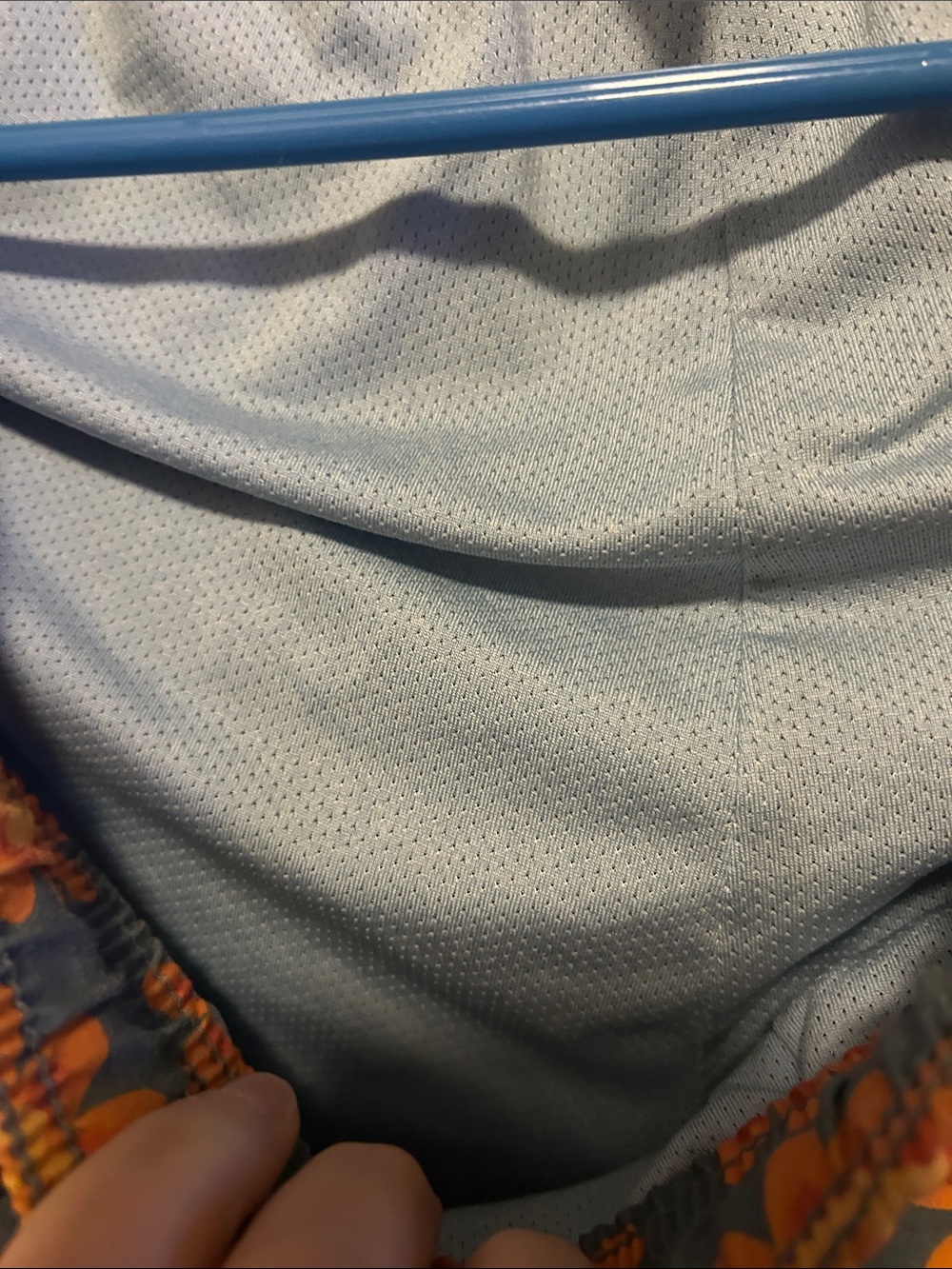 Fair Harbor Blue Swim Trunks with Orange Floral Print - Picture 3 of 6